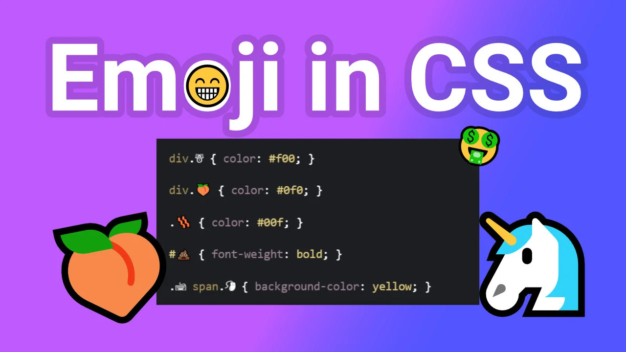 Usare Emoji come classi in CSS